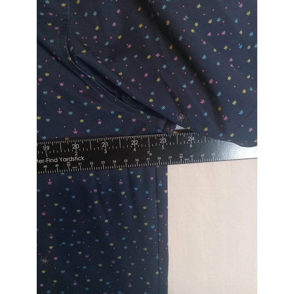 Peter Millar Summer Comfort Polo Shirt Men's Medium Colorful Graphic Print
